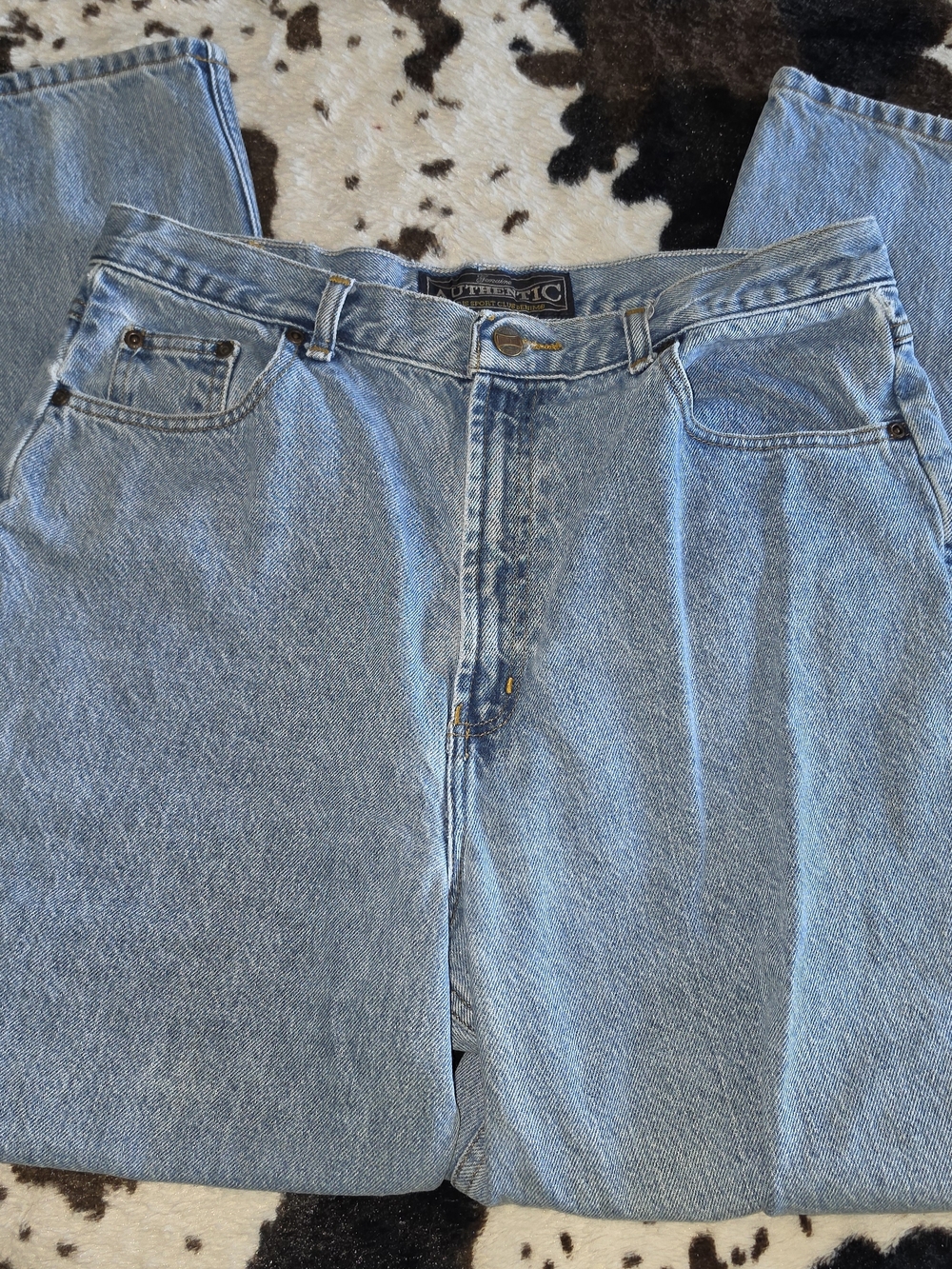 Vintage Authentic Classic Light Wash Denim Jeans